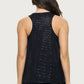 Azi - Sparkle Cowl Neck Tank Top