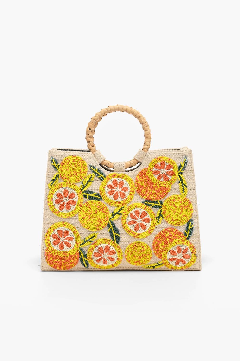America & Beyond - Women's Fresh Squeeze Beaded Tote Bag