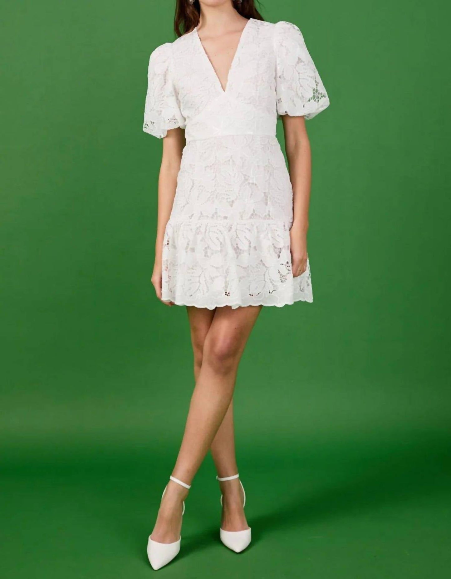 Endless Rose - Sequins Lace Mini Dress
