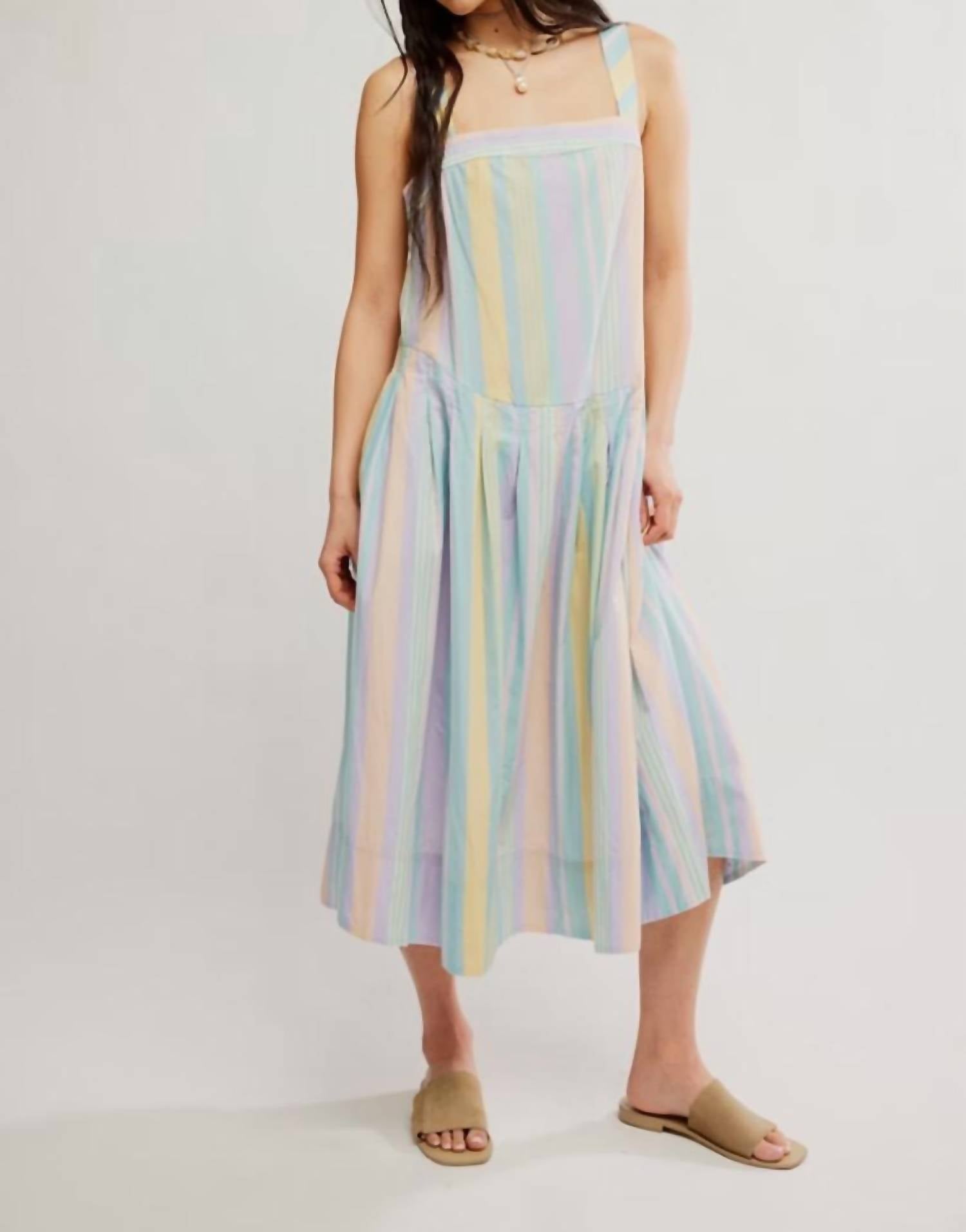 Free People - Primavera Stripe Midi Dress