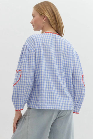 Entro - Ann Gingham Top