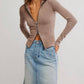 Free People - Brunch Girl Zip Up Top