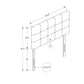 Twin Size Upholstered Bed Headboard - White, Transitional Style