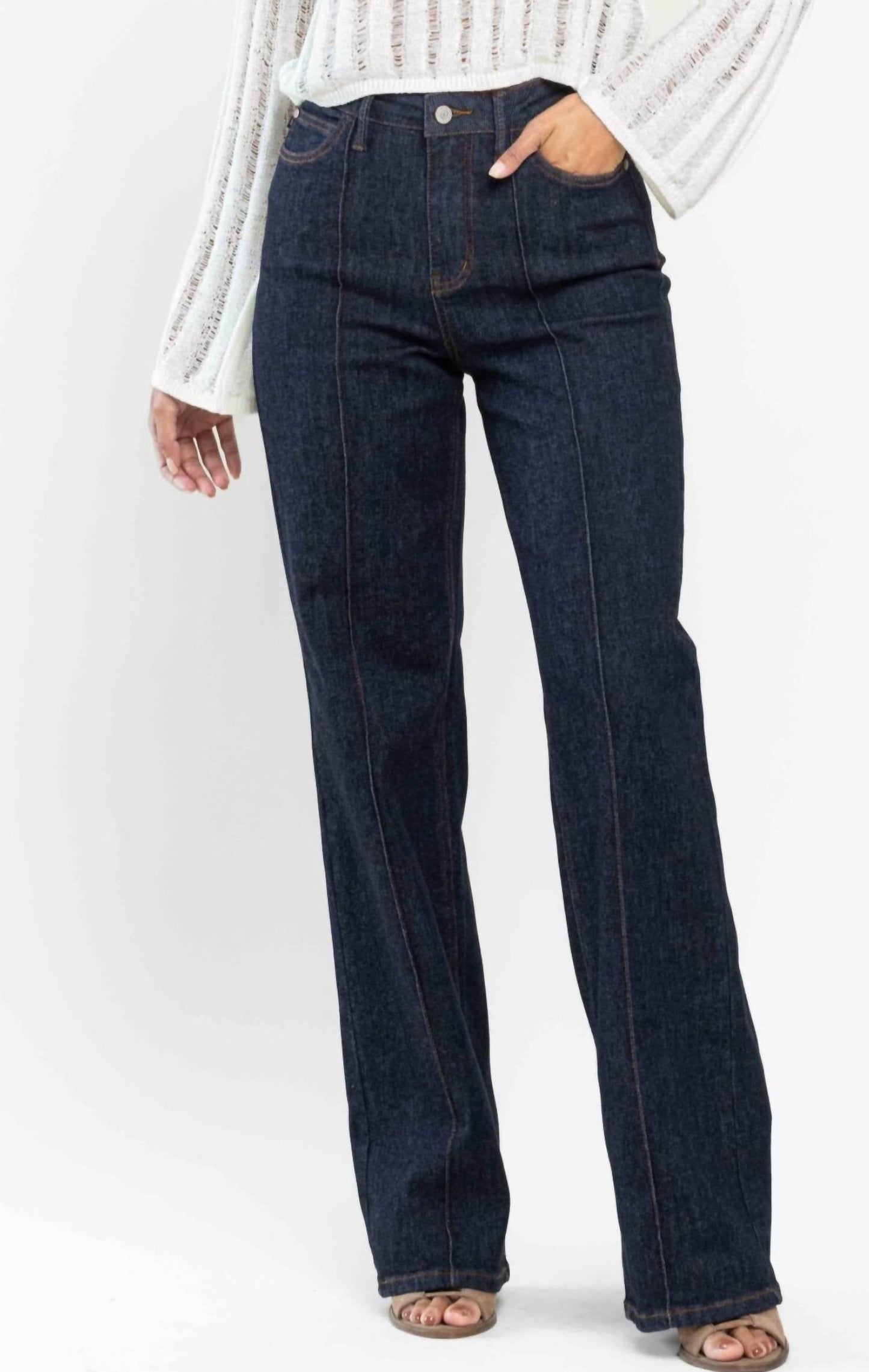 Judy Blue - Dart Wide Leg Denim