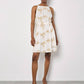 Apricot - Embroidered Palm Tree Dress