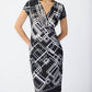 Joseph Ribkoff - Abstract Check Print Dress