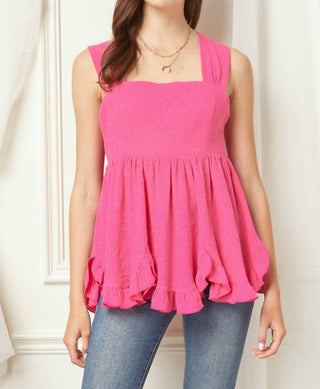 Entro - Square Neck Babydoll Top