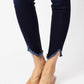 Kancan - High Rise Hem Detail Jean