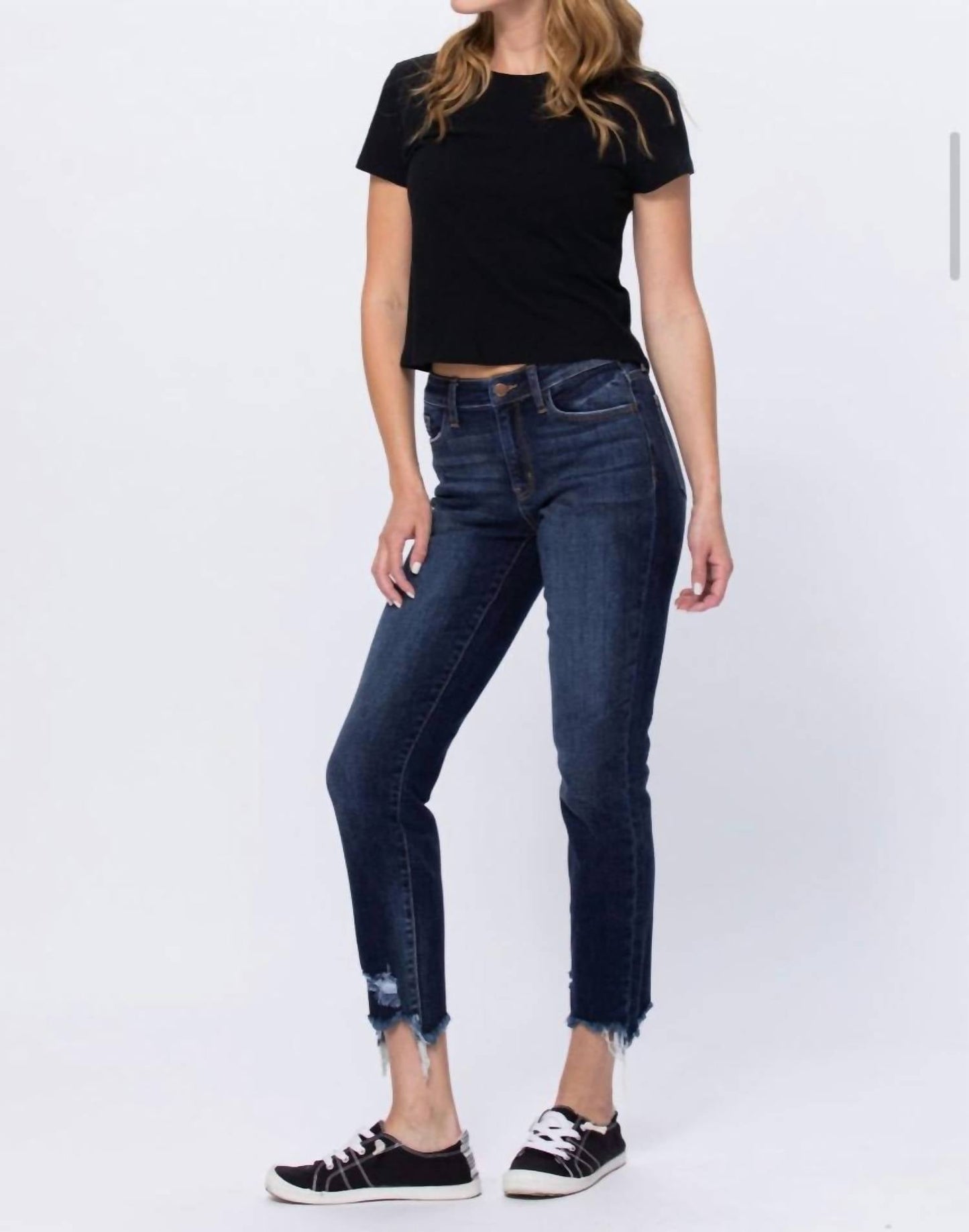 Judy Blue - Mid Rise Destroyed Slim Fit Jeans