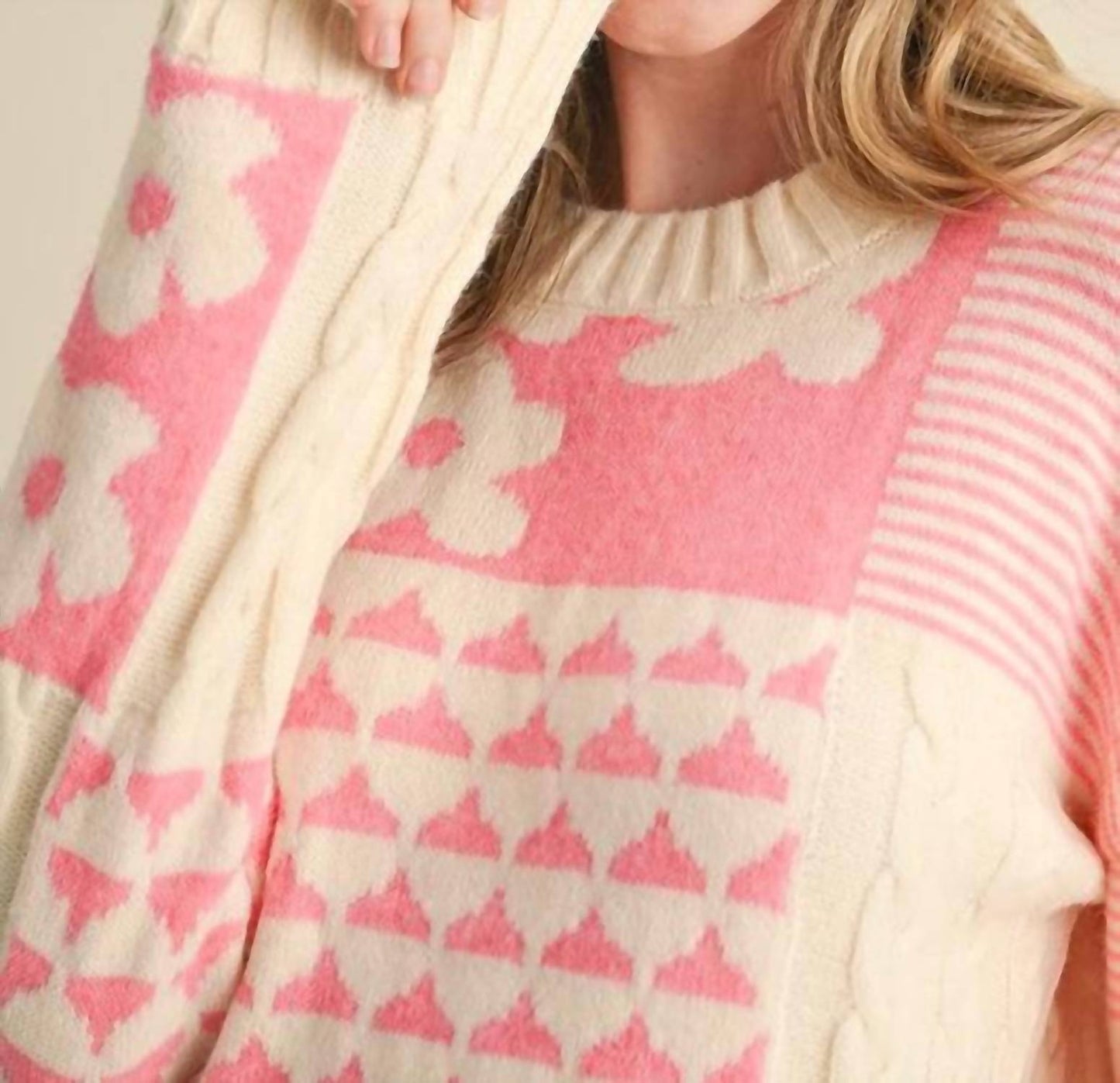 &Merci - Pretty Patchwork Sweater