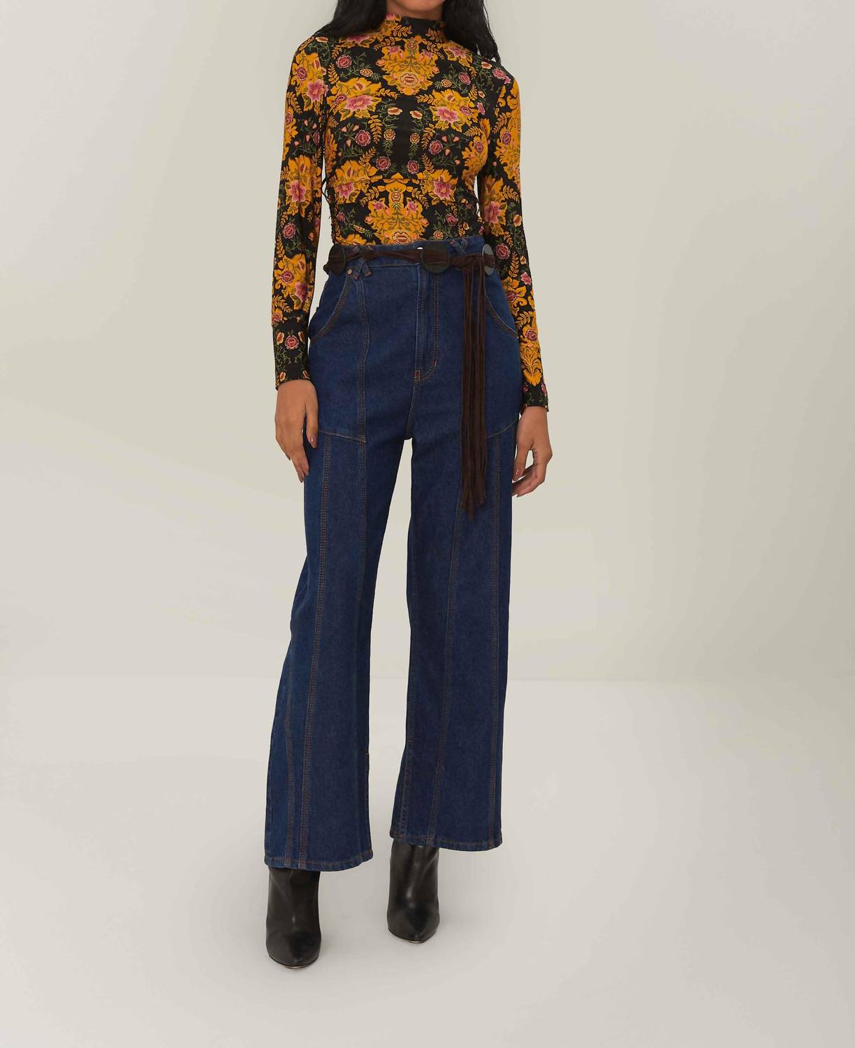 Farm Rio - Arabesque Floral Jersey Top