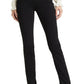 PAIGE Constance High Waist Slit Hem Long Skinny Jeans in Black Shadow, Size 25