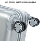3-Piece ABS Spinner Wheel Luggage Set with Combination Lock