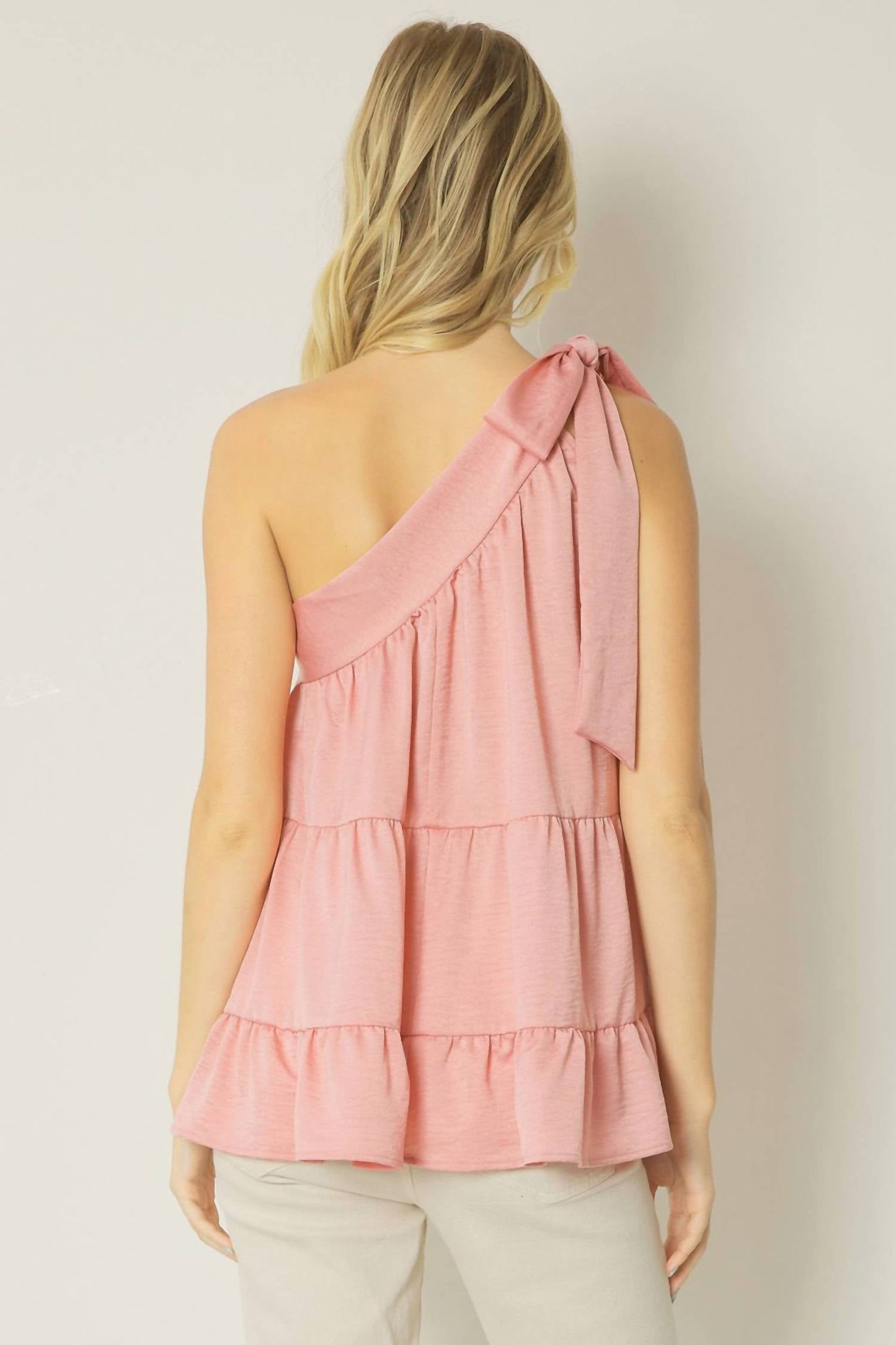 Entro - Satin One Shoulder Top