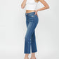 Mica Denim - Mid Rise Boot Cut Crop Jeans