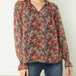Entro - Floral V-neck Top