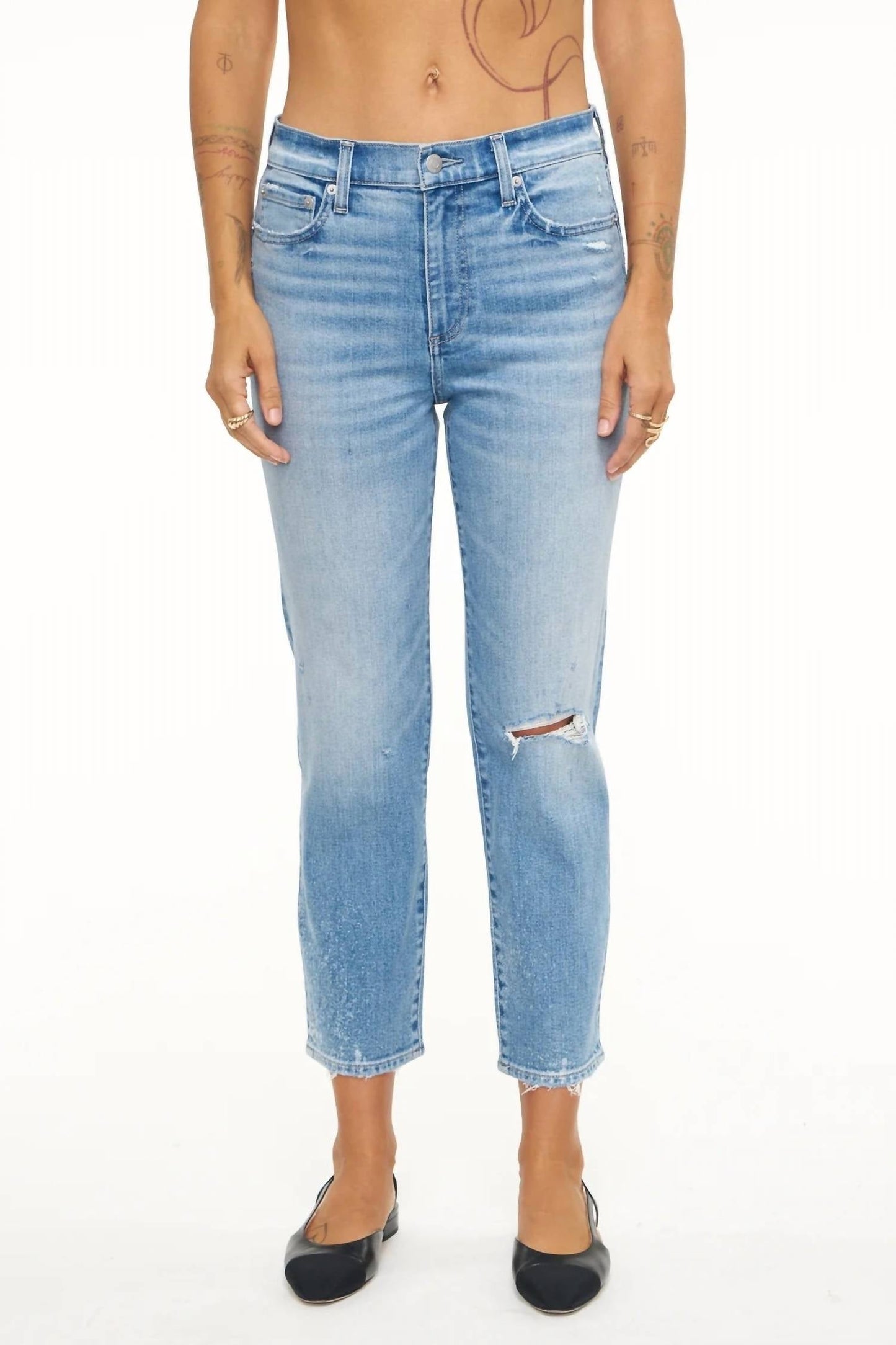 Pistola - Women's Monroe Cropped High Rise Cigarette Jean