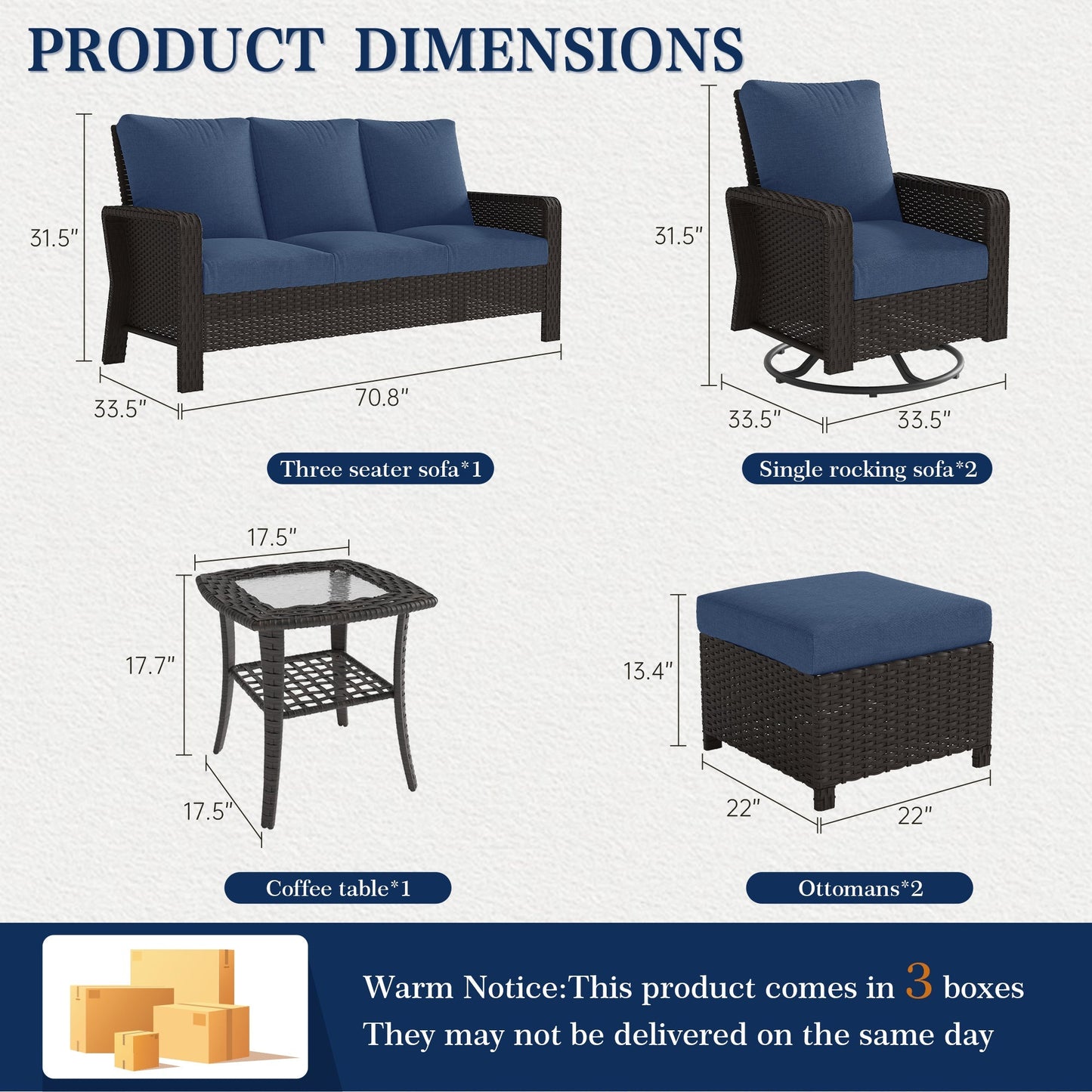TL A Three-Seater Sofa and Outdoor Seating Set