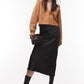 Topshop Waffle Knit Crop Cardigan in Camel, Size Small