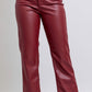 Judy Blue - Tummy Control Faux Leather Straight Pants