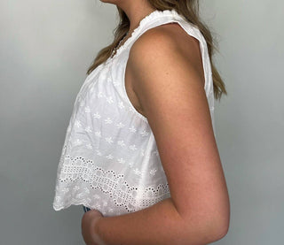 Free People - Marina Eyelet Tank Top