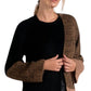 Elan - Long Colorblock Duster Sweater with Pockets