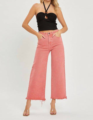 Risen - Tatum Tummy Control Wide Leg Crop Jean - Plus
