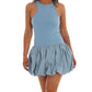 Illa Illa - Right on Time Bubble Hem Mini Dress