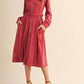 &Merci - Rosewood Belted Dress