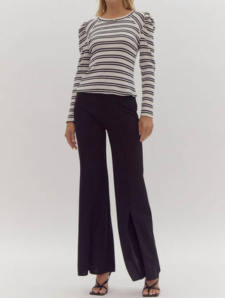 Entro - This Is The Life Striped Knit Top