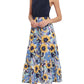 Donna Morgan - Floral Skirt & Tank Contrast Dress
