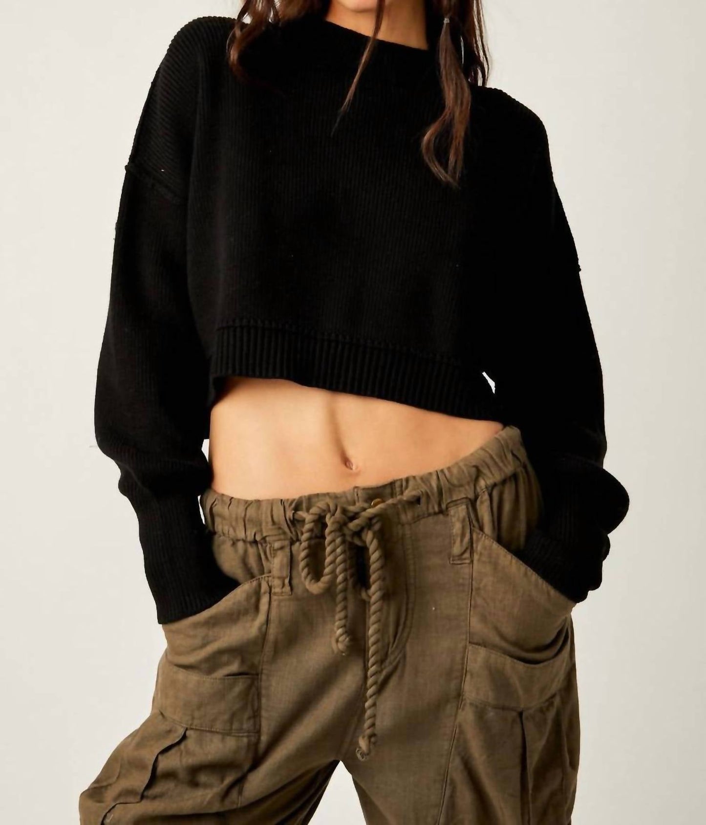 Free People - Easy Street Crop Pullover Top