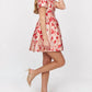 Before You - Floral Jacquard Mini Dress