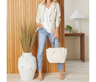 Coco + Carmen - Everstretch Ankle with Burst Embroidery Jean