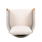 Acacia Wood Outdoor Dining Chairs 2-Pack with Beige Cushions
