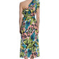 Donna Morgan - Floral One Shoulder Midi Dress