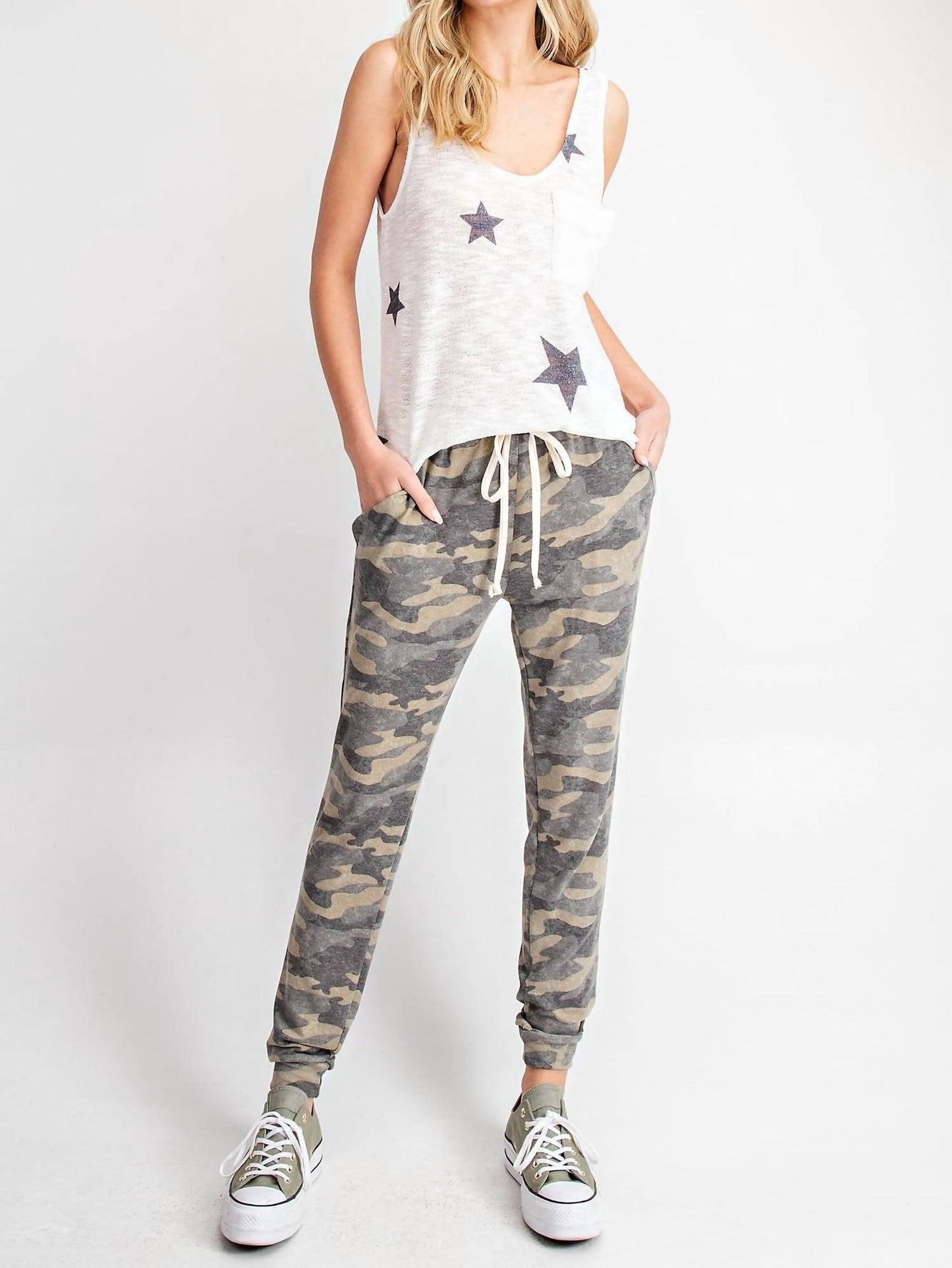 143 Story - Star Sweater Knit Tank Top