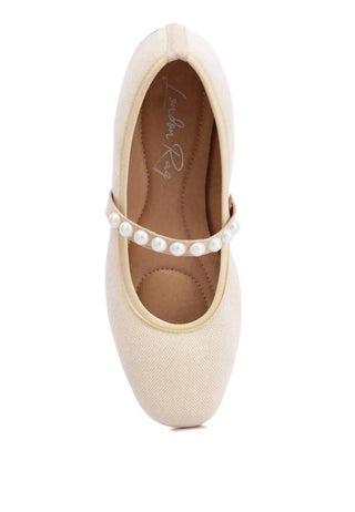 Rag Company - Women's Sassie Pearl Embellished Ballerina Flats