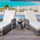 GO 2 Piece Long Reclining Chaise Outdoor Wicker Lounge Set