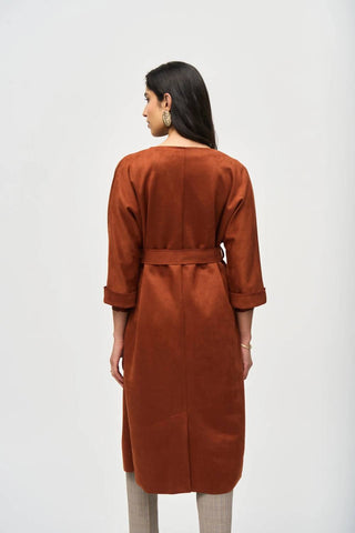 Joseph Ribkoff - Scuba Suede Straight Fit Coat