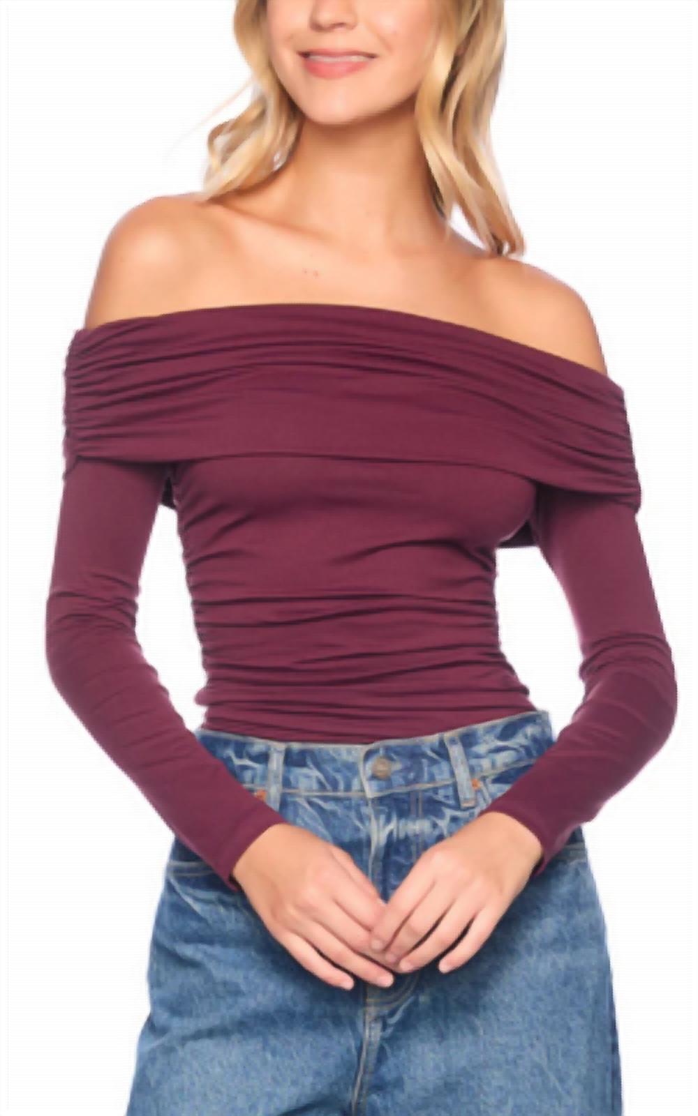 Susana Monaco - Off The Shoulder Gathered Top