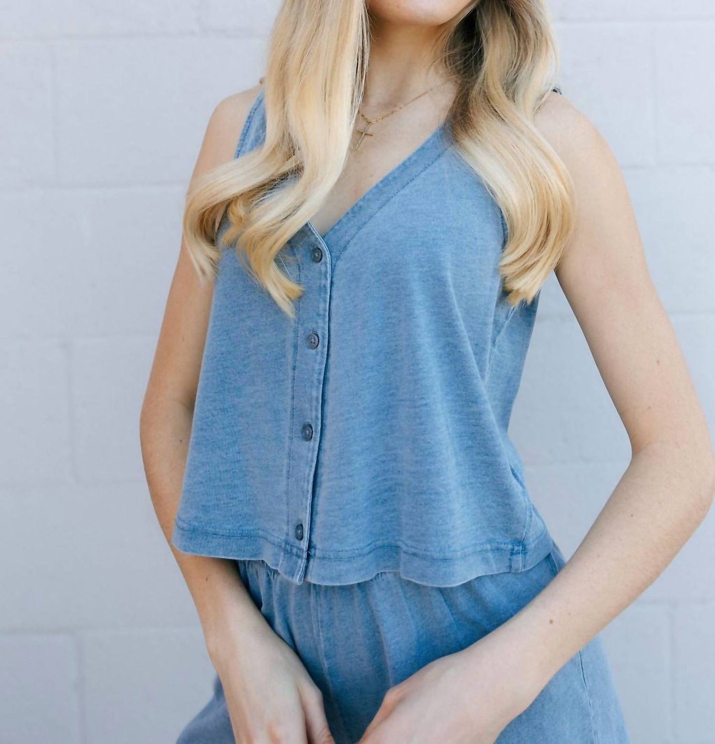 Z Supply - Solace Jersey Knit Denim Top