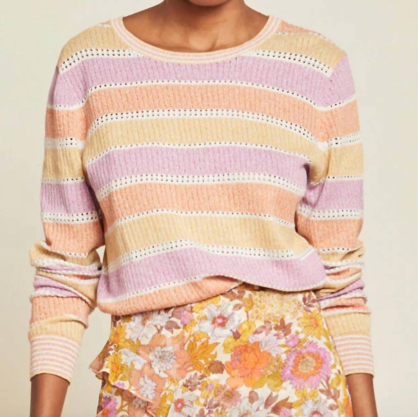 Veronica Beard - RAIMI COLOR-BLOCKED PULLOVER SWEATER