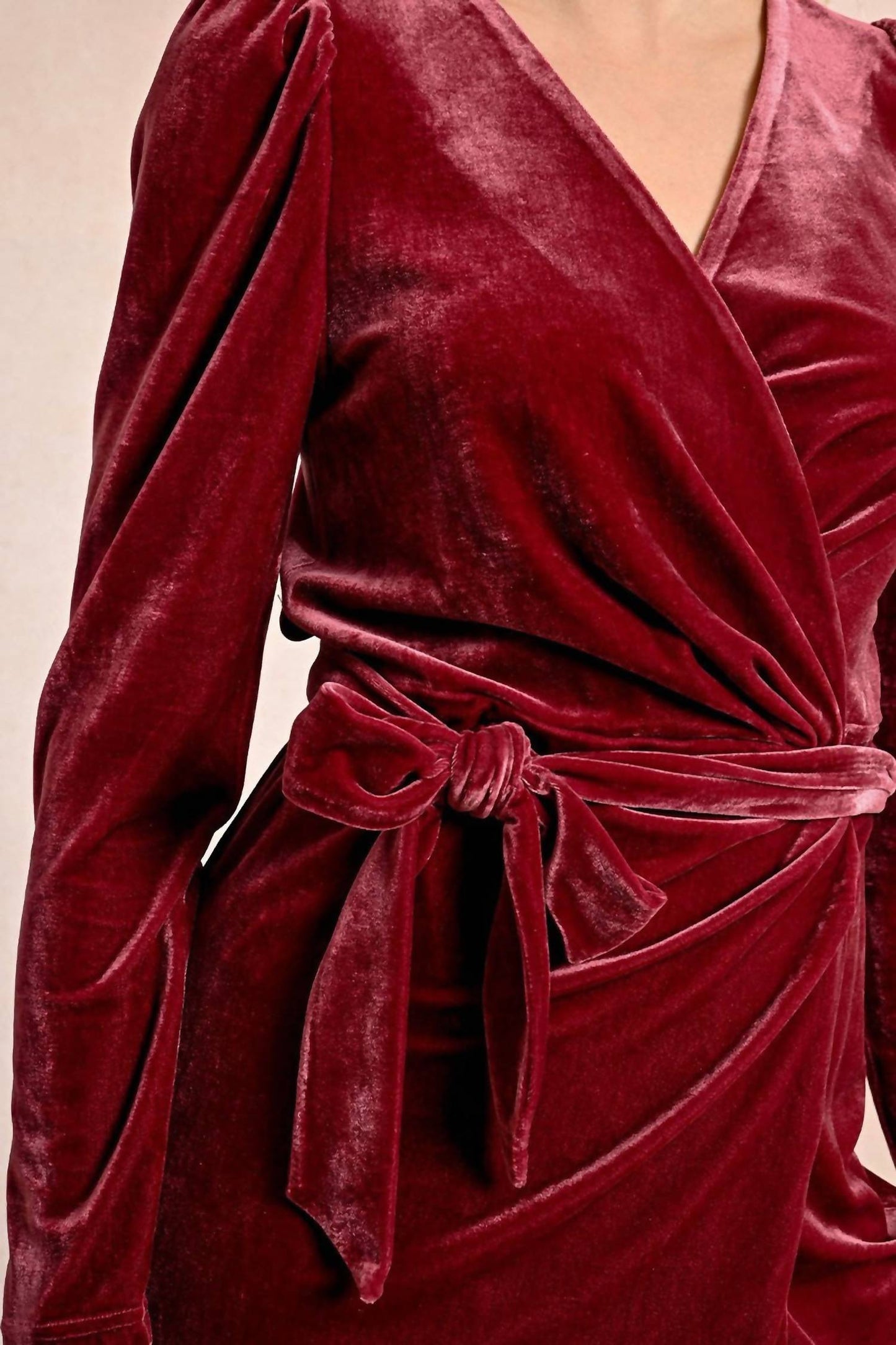 Molly Bracken - Asymmetrical Velvet Dress