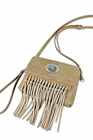 Mc Handbags - Women's Lily Western Fringe Crossbody Bag
