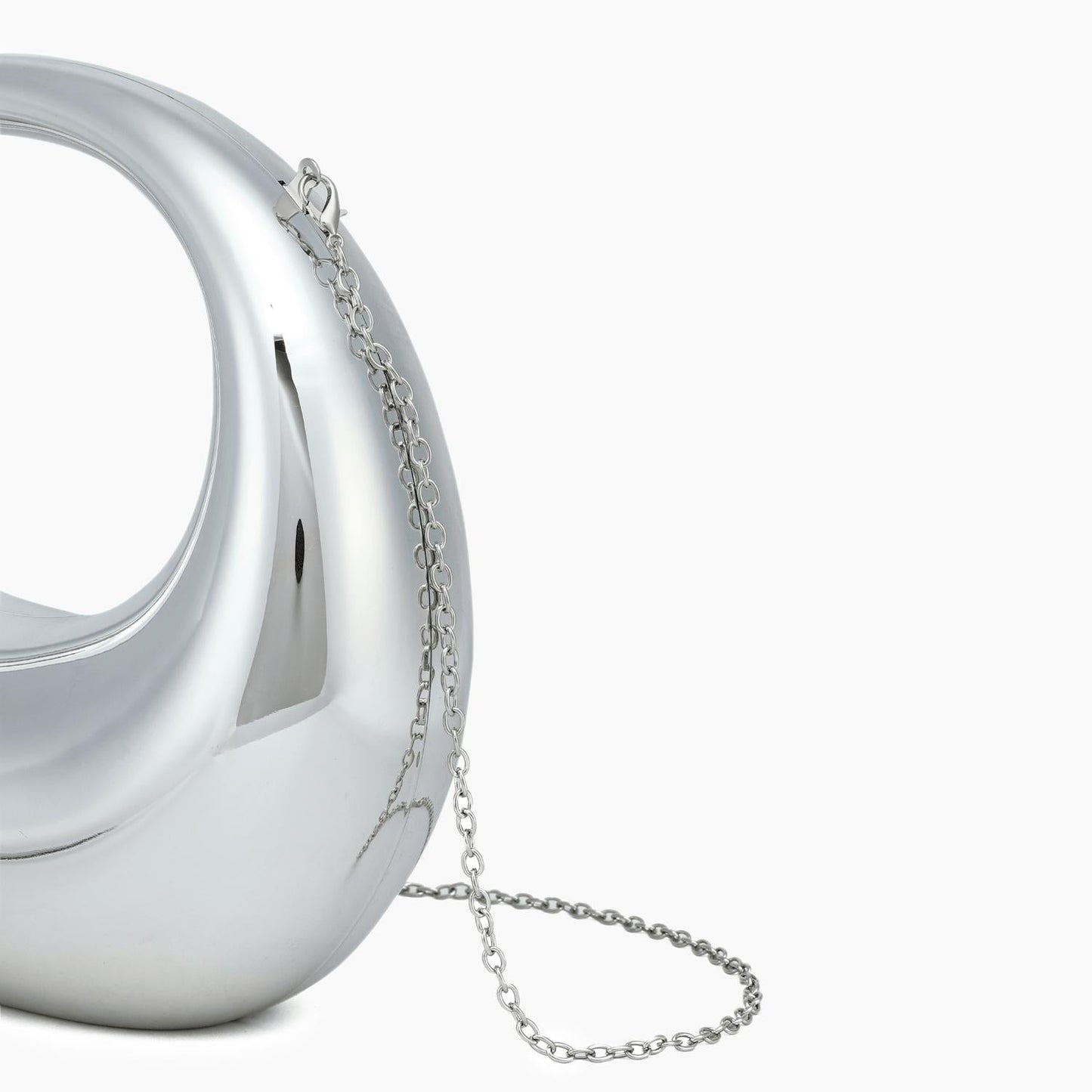 Like Dreams - Women's Moonlit Love Metallic Clear Clutch Bag