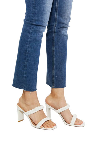 Trendsi - Womne's Double Braided Block Heel Sandal