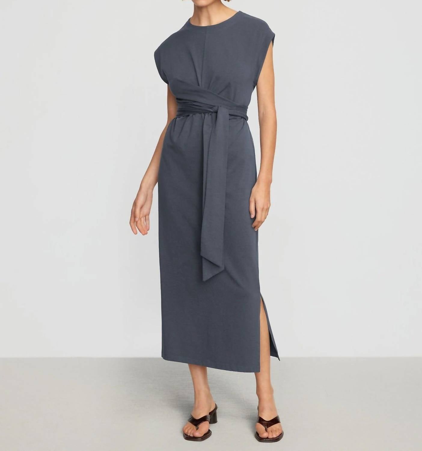 Modern Citizen - Fei Organic Cotton Tie-front Midi Dress