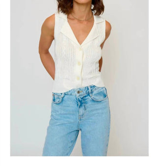 Central Park West - Sienna Sleeveless Cable Vest