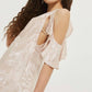 Topshop - Shimmer Foil Maxi Dress